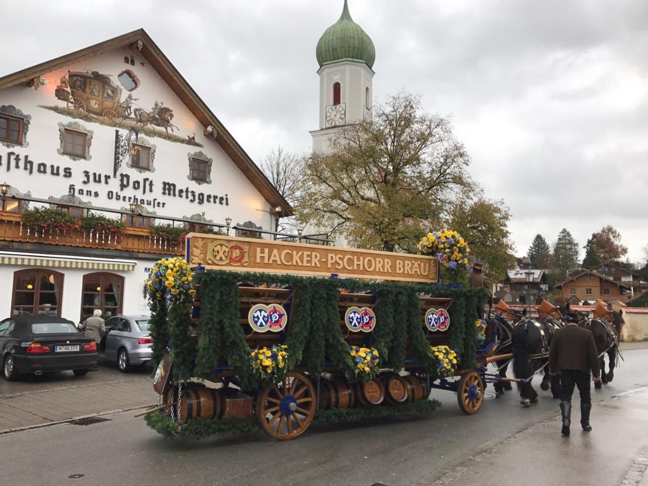 Metzgerei Gasthof Oberhauser - Hotel Zur Post Egling Eksteriør billede
